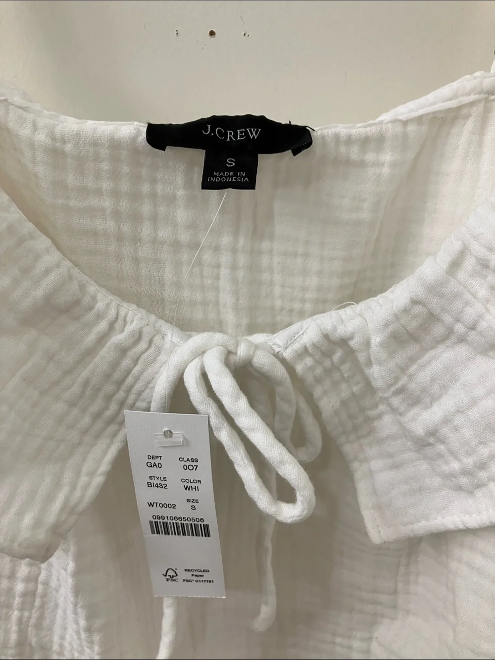 J. CREW Ruffle soft gauze camisole